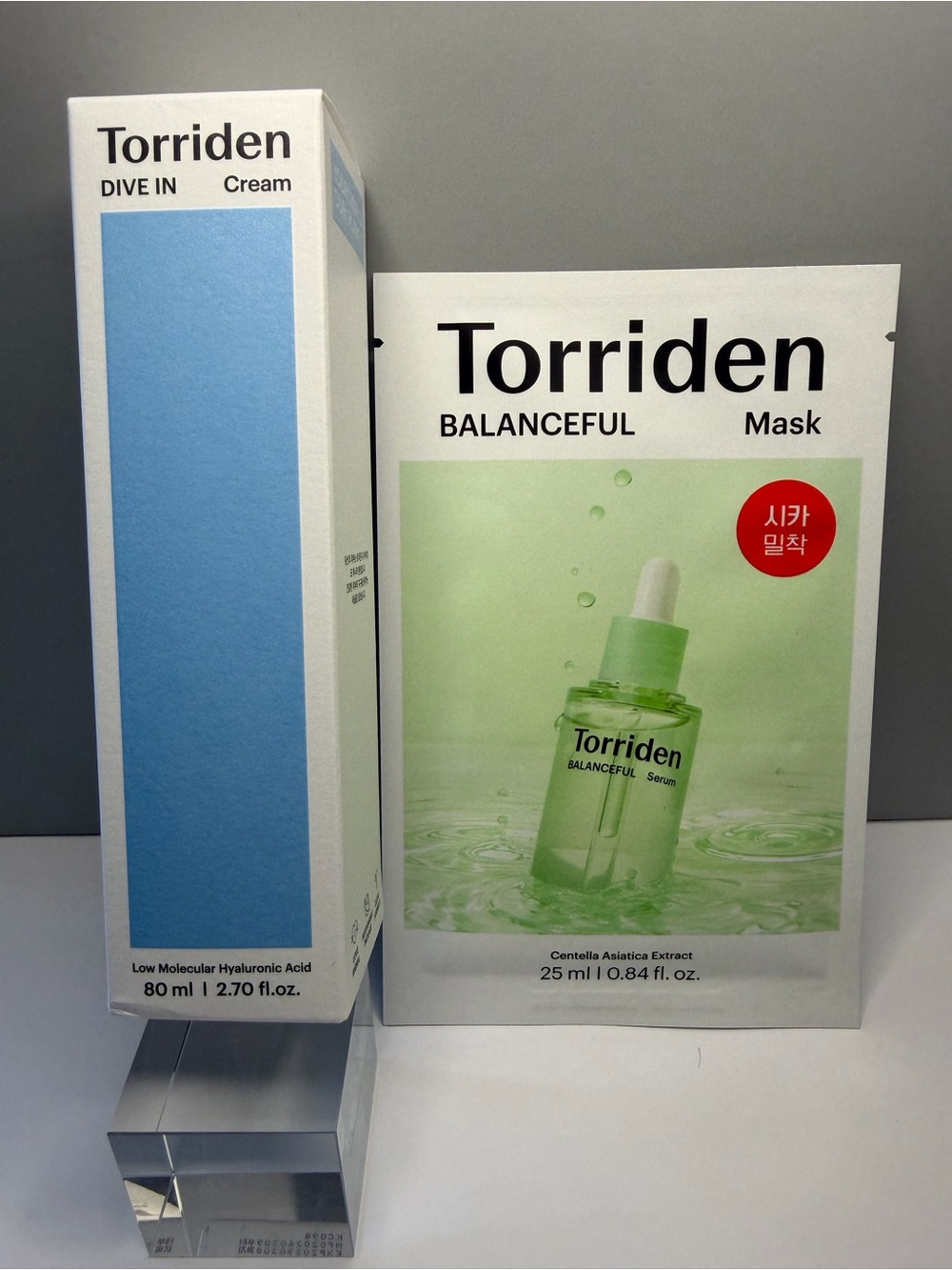 Torriden Skincare Duo - Dive In Cream & Balanceful Mask (Blue & Green)